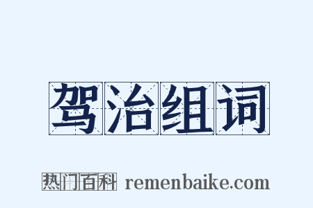 驾治组词是什么意思的图片